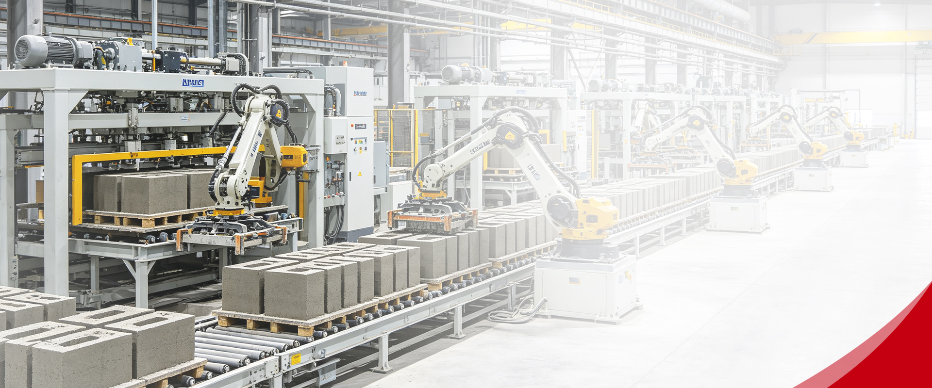 Automated robotic production line inside the Rongli factory